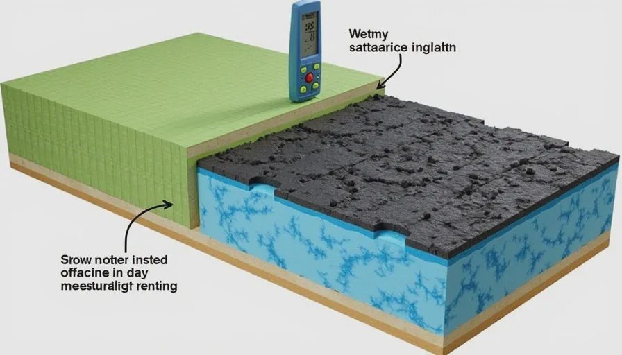 Roof insulation condition – dry vs wet saturation.