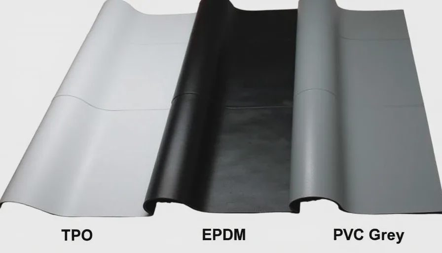 TPO vs EPDM vs PVC membrane comparison.