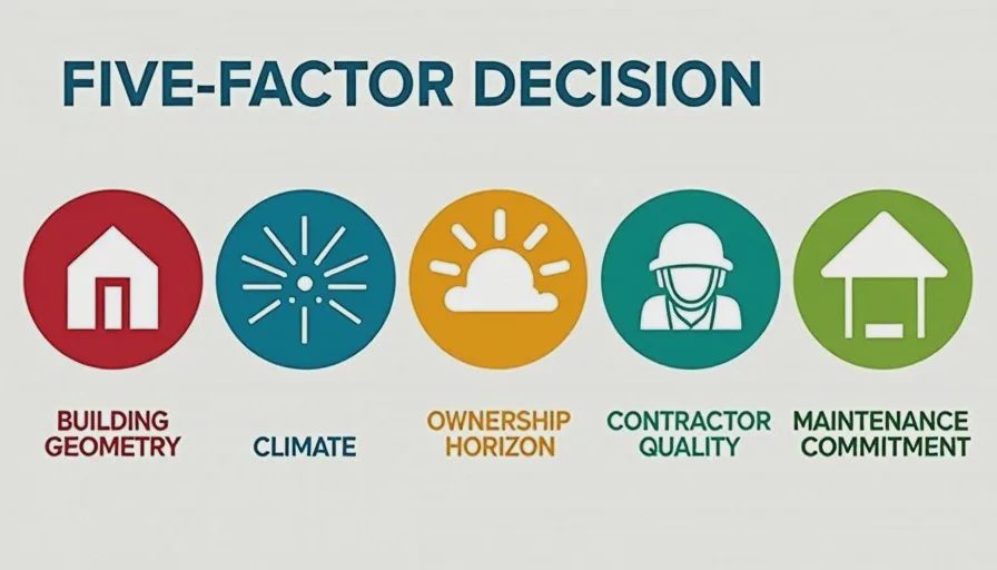 Commercial roof membrane decision factors.