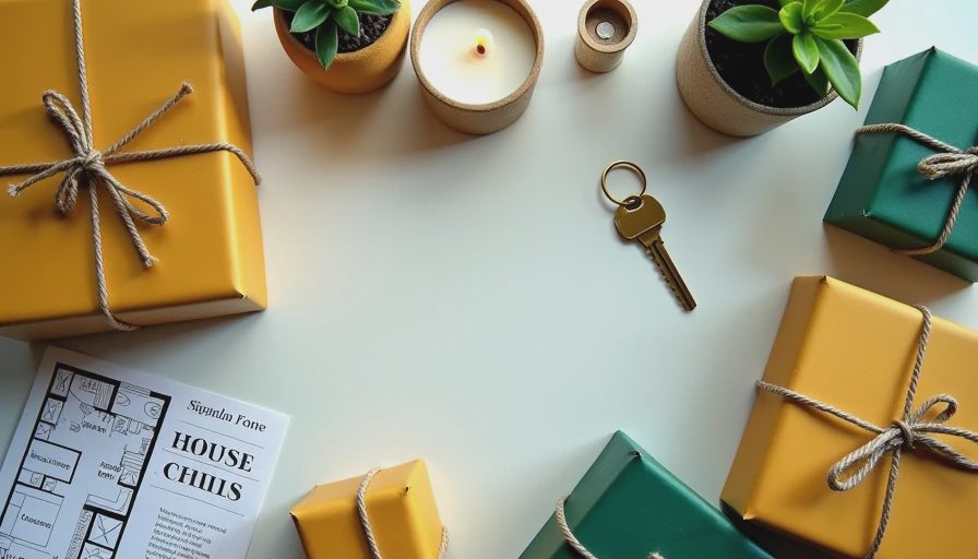 Visual context for flat warming gifts