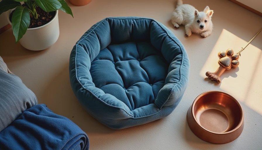 Visual context for beautyrest ultra plush cuddler pet bed