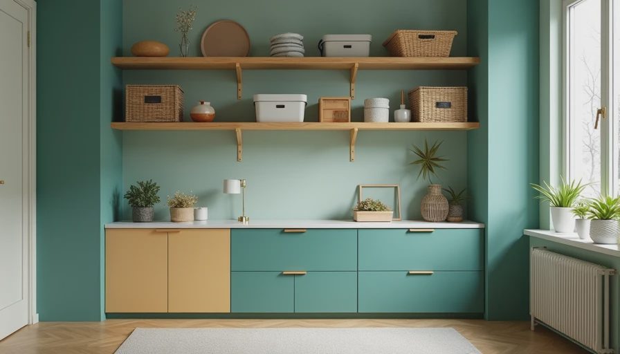 Visual context for how to organize small spaces