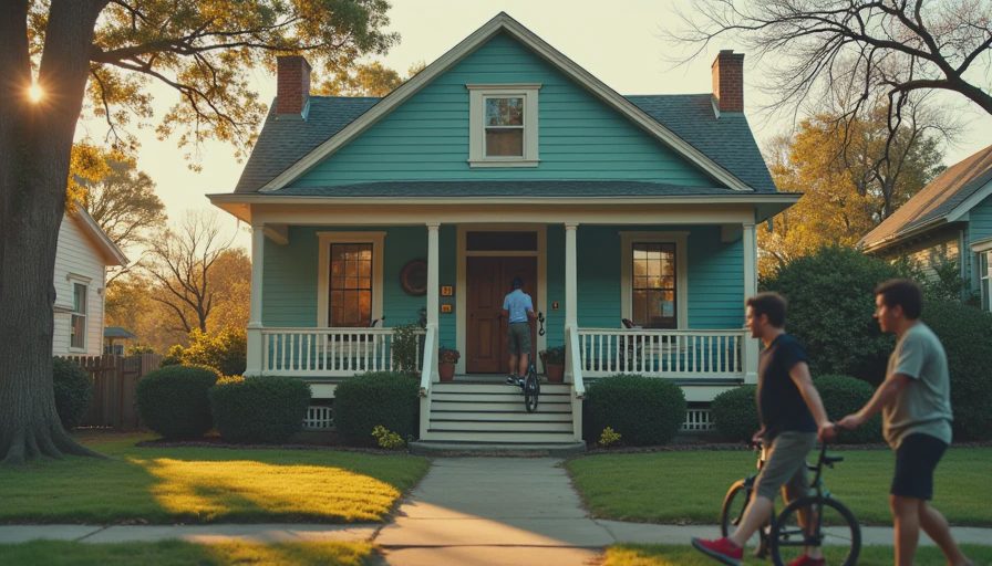 Visual context for shotgun house